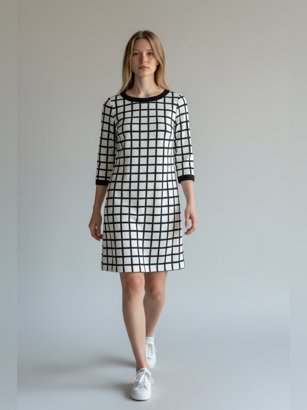 J. Crew Printed Shift Dress Career Size 0